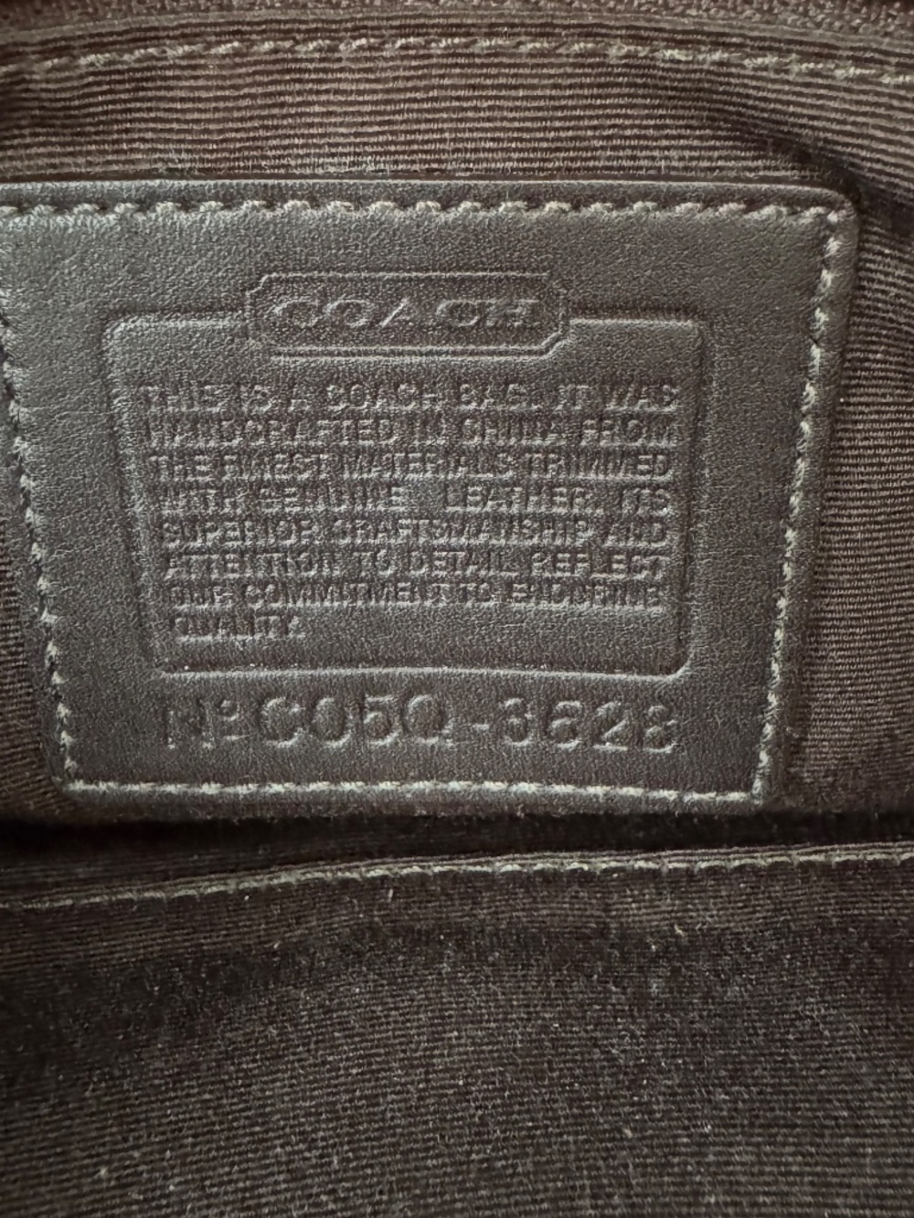 Vintage Coach Soho Signature Shoulder Bag 3628 Purse Brown Suede Buckle Y2K - Picture 10 of 11